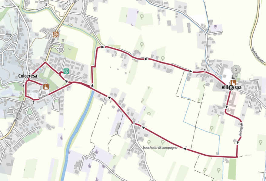 Mappa camminata libellula colceresa