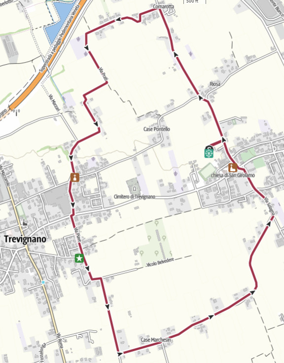 Mappa Falzè Ovest