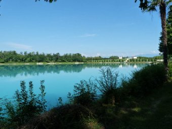 Vista verso il lato nord del lago