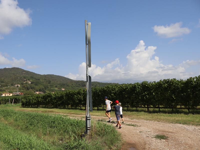 A sinistra verso l'auto