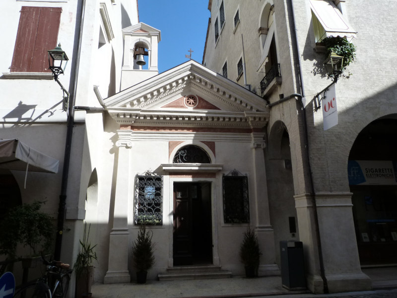 Church between the houses