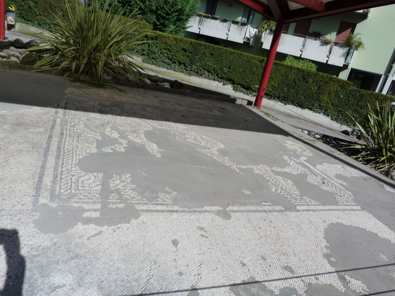 Mosaics in  Via dei Mosaici