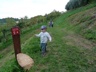 Dritti verso il gruppetto di case in cima alla collina